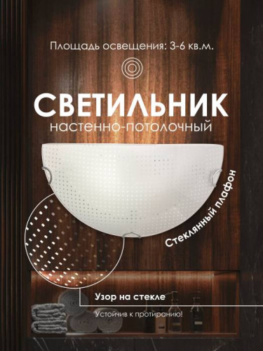 Настенно потолочный светильник Мелодия Света Snow White 000059686