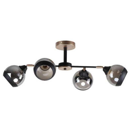 Люстра потолочная 4*60Вт Е27 MD.51848-4-S-BK+CPN