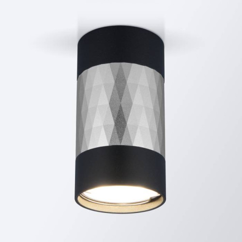 Накладной светильник Elektrostandard Mizar DLN110 GU10 черный/серебро