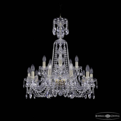 Подвесная хрустальная люстра 1402 Bohemia 1402/10+5/240/XL-77 G