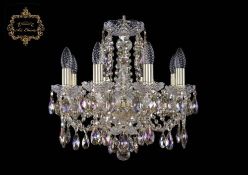 Подвесная хрустальная люстра 11.21 Art Classic 11.21.8.141.Gd.R801