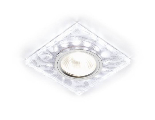 Встраиваемый светильник с узорами Led S234 W/CH/WH Ambrella