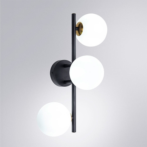 Настенное бра Arte Lamp Gemini A2243PL-3BK