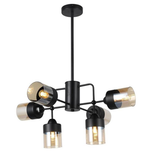 Люстра потолочная Е27 6*60Вт MD.74785-6-S-BK