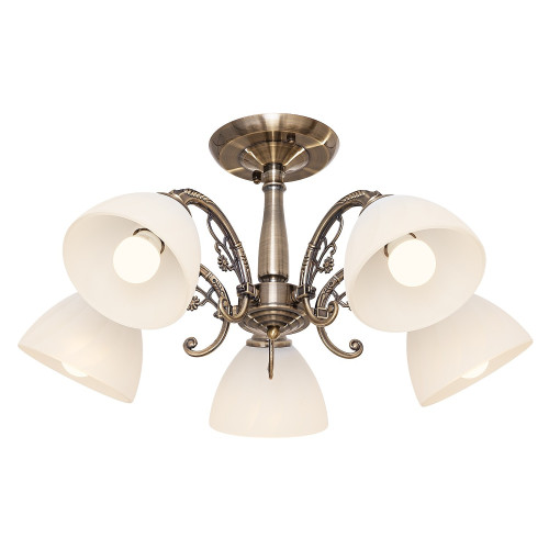 Потолочная люстра ЭкономСвет 443 443/5AB WT