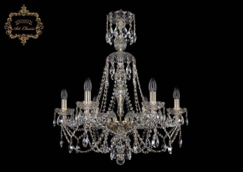 Подвесная хрустальная люстра 11.21 Art Classic 11.21.6.220.XL-76.Gd.Sp