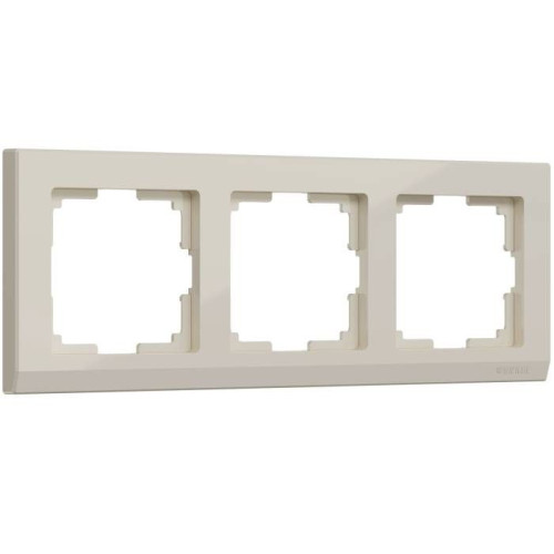 Рамка Werkel W0031803/ Рамка на 3 поста Stark (слоновая кость)