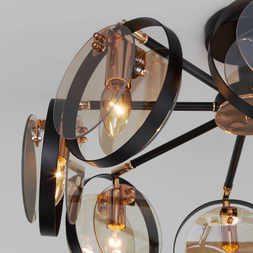 Потолочная люстра Eurosvet Gallo 70121/8 черный Smart