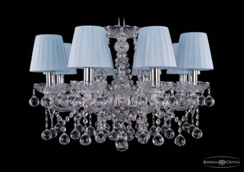 Подвесная хрустальная люстра 1413 Bohemia 1413/8/200 Ni Balls SH4