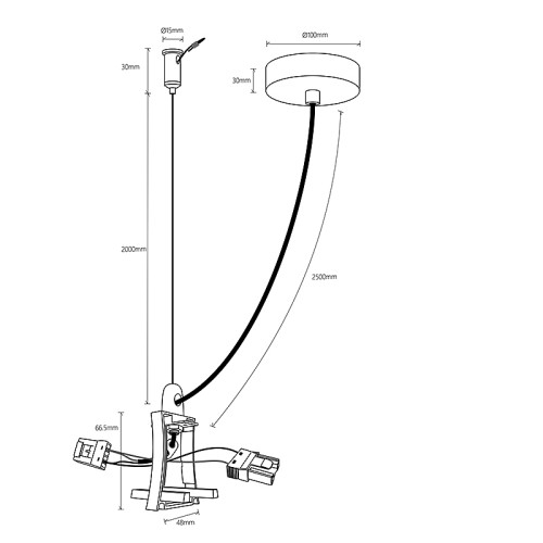 Соединитель с блоком питания для 7548/7549 Mantra Hanok 7553