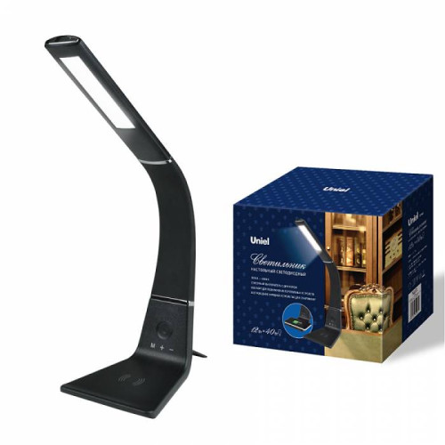 Настольная лампа Uniel TLD-565 Black/LED/360Lm/3000-6000K/Dimmer/WR