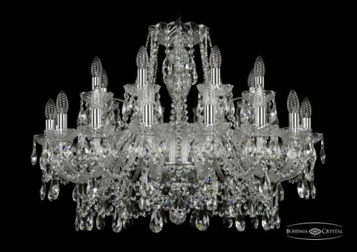 Подвесная хрустальная люстра 1411 Bohemia 1411/16+8/300 Ni