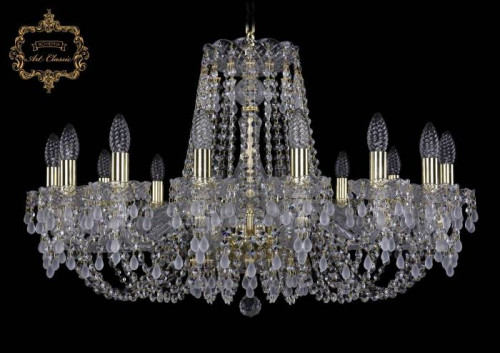 Подвесная хрустальная люстра 11.24 Art Classic 11.24.16.300.Gd.V0300