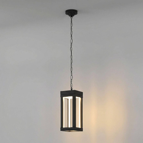 Уличный подвесной светильник Elektrostandard Frame 1528 TECHNO LED Frame 3000K чёрный