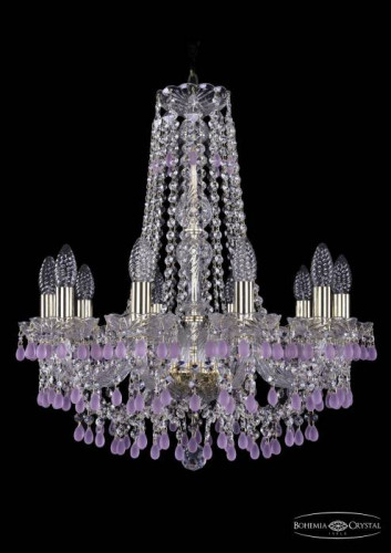 Подвесная хрустальная люстра 1410 Bohemia 1410/10/195/h-60 G V7010