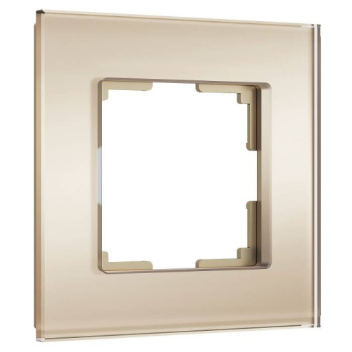 Рамка Werkel W0013111/ Рамка на 1 пост Senso (шампань, стекло soft-touch)