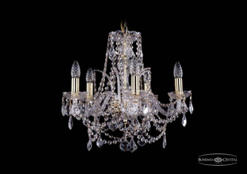 Подвесная хрустальная люстра 1411 Bohemia 1411/5/160 G Leafs