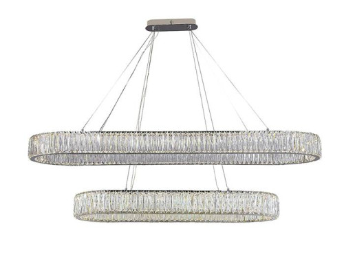 Потолочная чашка Newport Crystal Потолочная чашка 8240 L35*12*H4 90+140 oval chrome