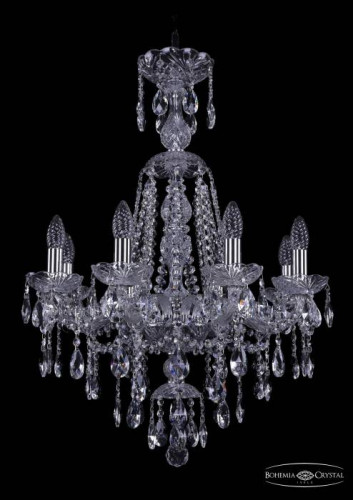 Подвесная хрустальная люстра 1415 Bohemia 1415/8/200/XL-76 Ni