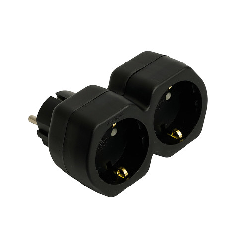 Разветвитель сетевой 2-местный с/з Stekker ADP16-12-21 50107