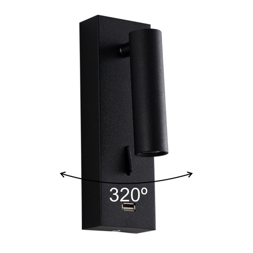 Светильник спот Crystal Lux Clt 210 CLT 210W USB BL