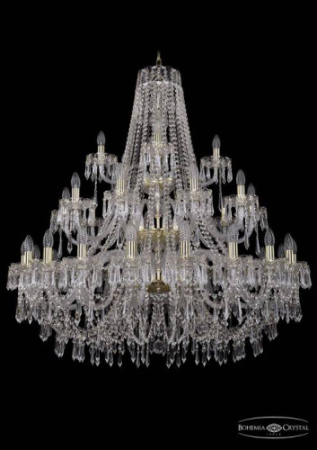 Подвесная хрустальная люстра 1403 Bohemia 1403/20+10+5/400/3d G