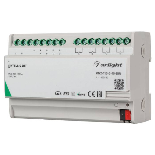 Конвертер KNX-0/1-10V с выходами Arlight 025680