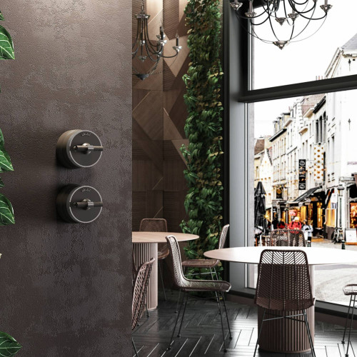 Выключатель Werkel W5812052/ Переключатель / выключатель одноклавишный Vintage (мокко матовый/хром)