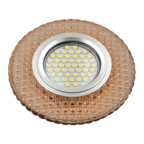 Встраиваемый светильник Fametto Luciole DLS-L135 GU5.3 GLASSY/LIGHT TEA