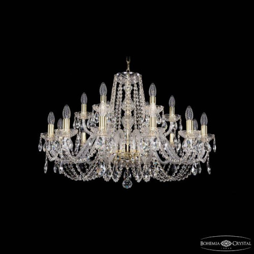 Подвесная хрустальная люстра 1402 Bohemia 1402/12+6/300 G