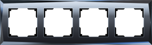 Рамка Werkel W0041208/ Рамка на 4 поста Diamant (черный)
