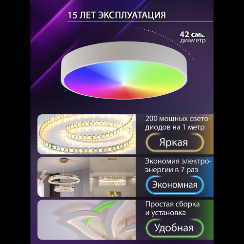 Светильник потолочный Natali Kovaltseva Modern LED LAMPS 81105/1C
