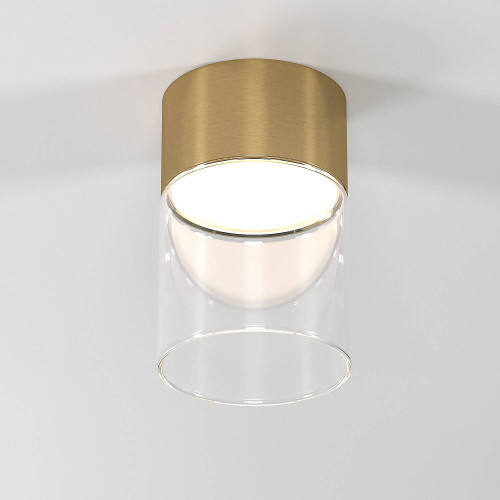 Накладной светильник Elektrostandard Lumen 25047/LED 10W 4000К латунь/прозрачный