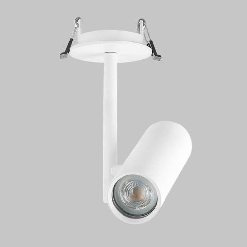 Светильник GU10 1*50W потолочный встраиваемый спот Белый IL.0005.4200-1R-WH