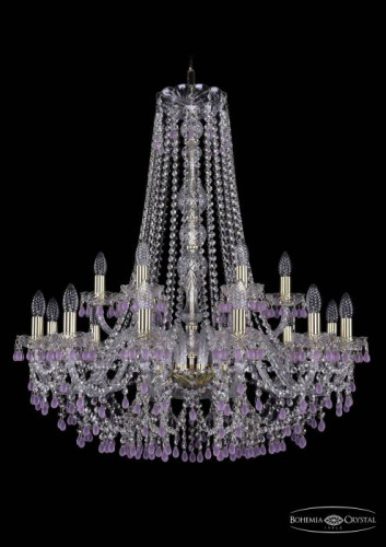 Подвесная хрустальная люстра 1410 Bohemia 1410/12+6/300/h-95 G V7010