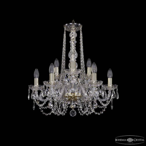 Подвесная хрустальная люстра 1402 Bohemia 1402/6+3/195/h-58 G