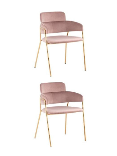 Комплект стульев Stool Group Полин FDC6085 MISTY ROSE FUT-64 X2
