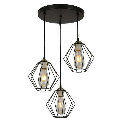 Светильник подвесной IMEX Indigo MD.3099-3-P BK+AB