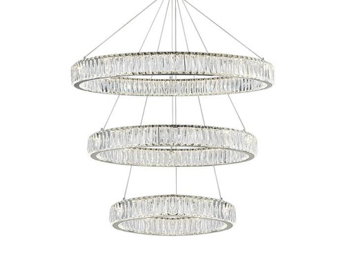 Потолочная чашка Newport Crystal Потолочная чашка 8240 D25 3 вертик.кольца chrome