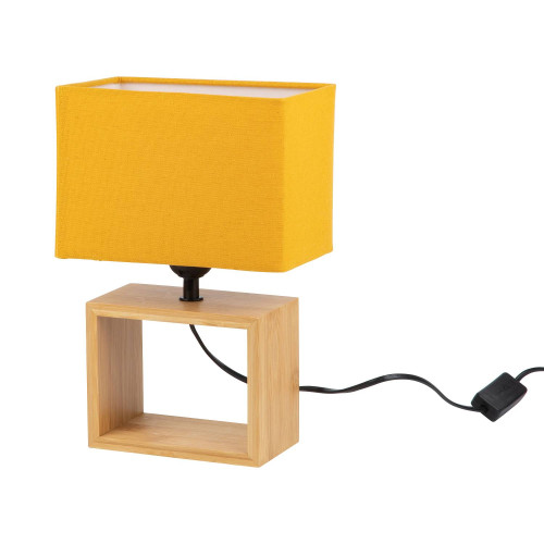 Настольная лампа Uniel UML-B401 E27 ORANGE/WOOD