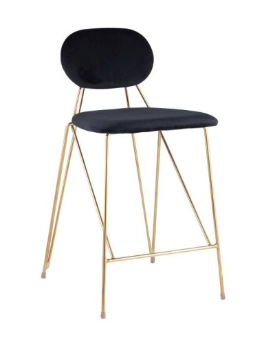 Полубарный стул Stool Group Элис FDC8001 MIDNIGHT BLUE FUT-78