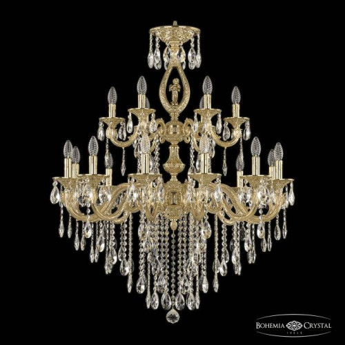 Подвесная хрустальная люстра 7101 Bohemia 71401/12+6/300/2D B G FA4M