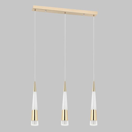Люстра подвесная LED 3*2*5W, 3000К CR.23461-3-P GD