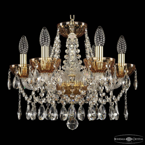 Подвесная люстра Bohemia 5413 5413/6/141 G Amber/M-1H