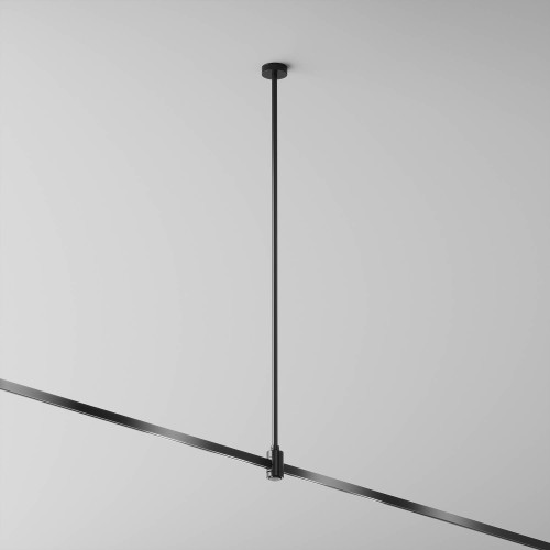 Крепление потолочное Long 700мм с вводом питания Flarity Maytoni Accessories for tracks Flarity TRA159C-B1-B