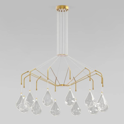 Подвесная люстра Eurosvet Birne 201002/12 латунь Smart