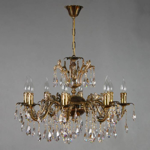 Подвесная хрустальная люстра Granada Ambiente 2118/8 PB Tear drop