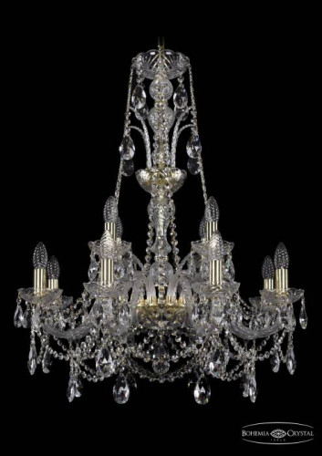 Подвесная хрустальная люстра 1411 Bohemia 1411/8+4/240/XL-83 G