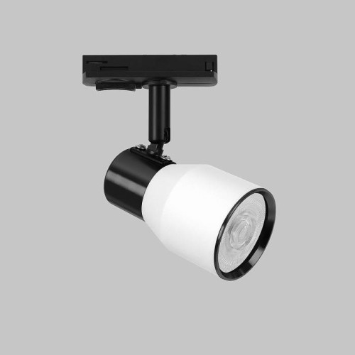 Светильник спот GU10 для трековой системы 1 фазный трек 220В, макс 50Вт, Белый/Черный IL.0010.0019-WBK