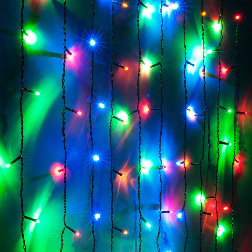 Гирлянда-дождь Eurosvet 200-003 200-003 мульти 0,45*1,5м IP20